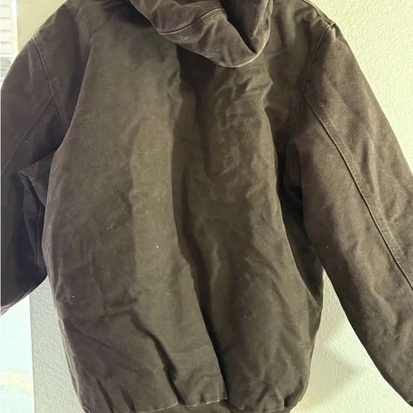 Carhartt Men's Dark Brown Hooded Performance Jacket - Picture 3 of 5